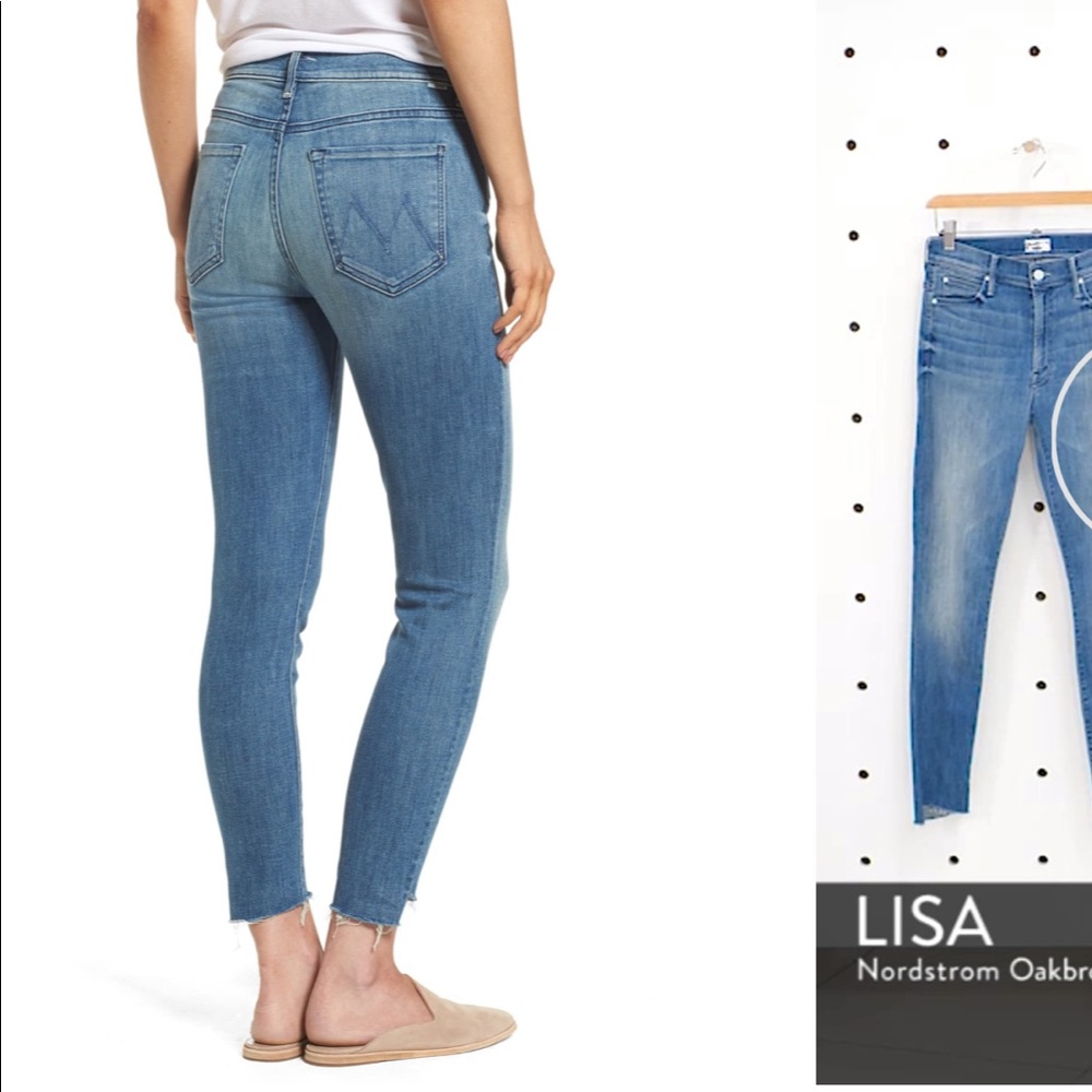 Mother The Stunner High Rise Ankle Fray Jeans 27